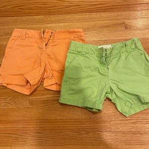 J crew shorts size 2